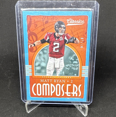 Panini 2018 Classics Composers Matt Ryan Blue #5   2/10 Atlanta Falcons