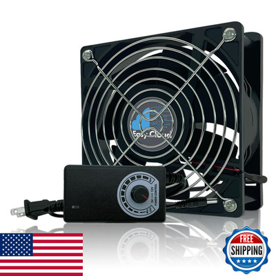 Easy Cloud Computer Fan Ac Plug 120Mm Variable Speed Axial Muffin Pc Fan