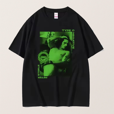 Vintage Type O Negative T Shirt Peter Steele Green Graphic Goth