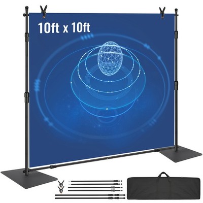 VEVOR Pipe and Drape Kit Heavy Duty Backdrop Stand Carbon Steel Base 10x10 ft