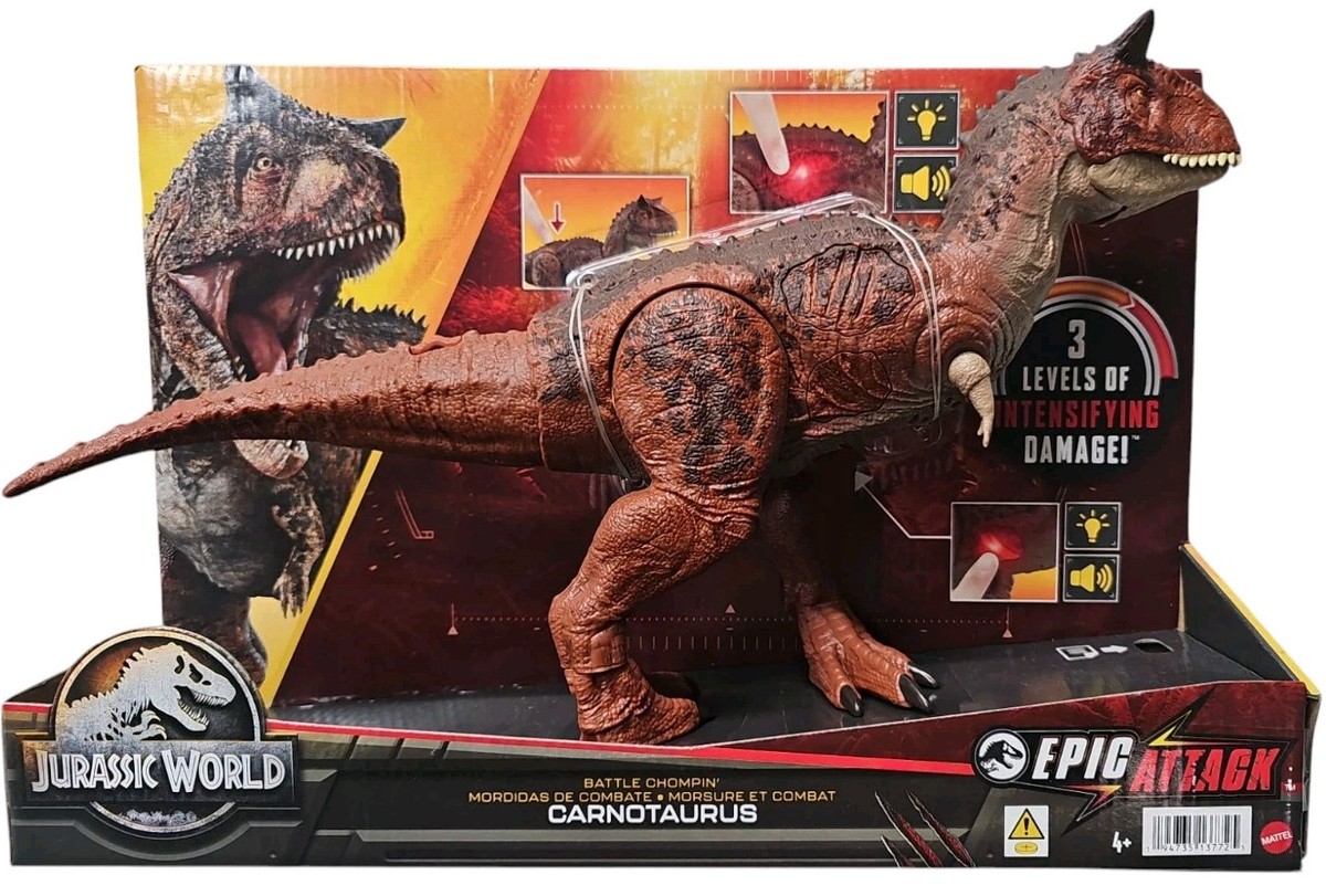 Jurassic World Mattel Carnotaurus Amazon JURASSIC WORLD Mattel