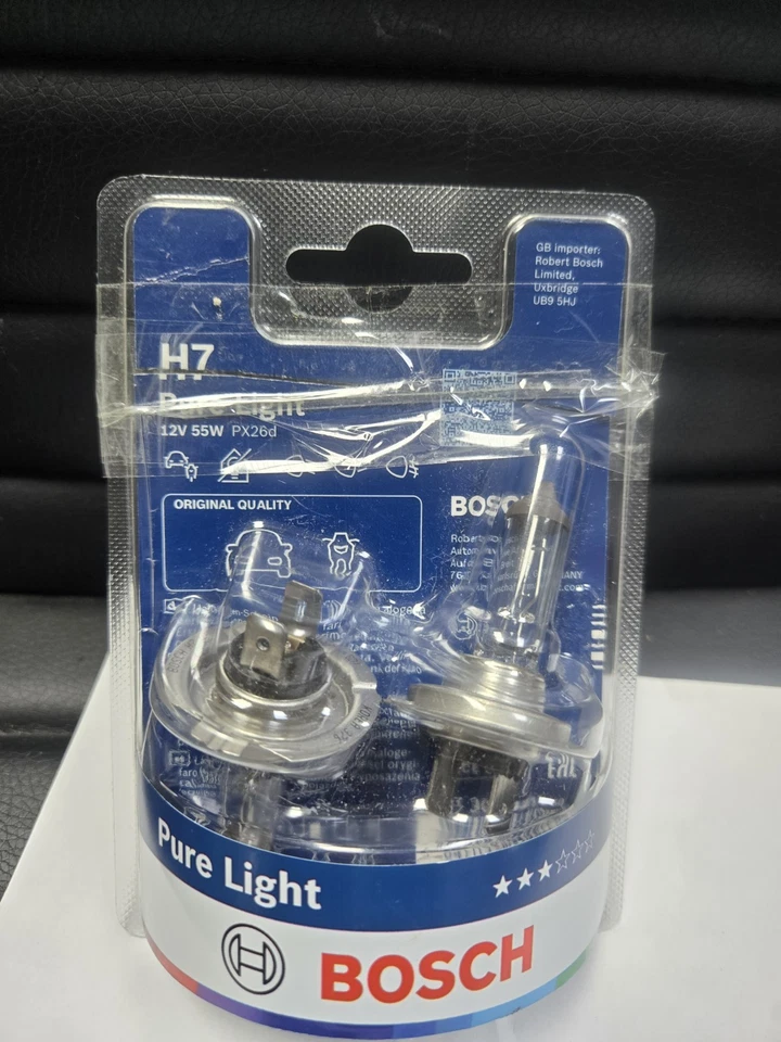 Bosch H7 (477) Pure Light Headlight Bulbs - 12V 55W PX26d (2 Bulbs) - Image 3 of 4