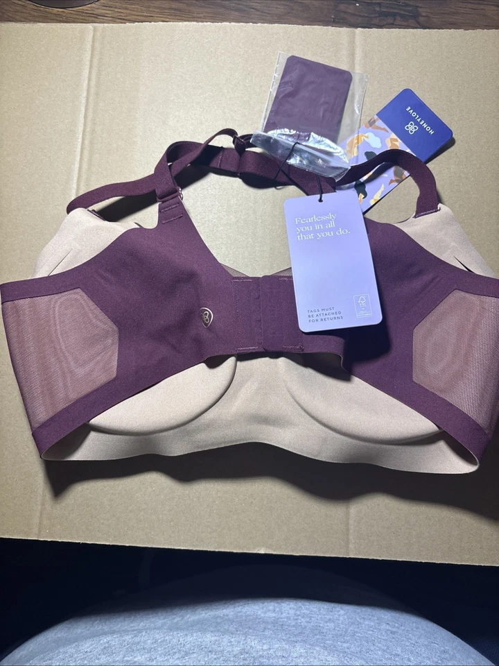 NWT Honeylove Liftwear Crossover Bra Size S Color Fig - Image 2 of 4