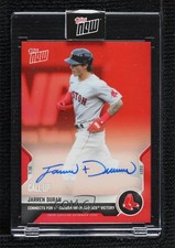 2021 Topps Now Red Auto /10 Jarren Duran #529D Auto 1v3