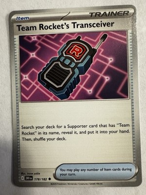 Team Rocket s Transceiver 178/182 Destined Rivals - Pokemon TCG - Near Mint NM