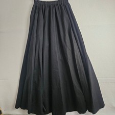 Recollections Black Cotton Maxi Skirt Elastic...