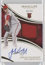 2016 Panini Immaculate Rookie 65/99 Jerad Eickhoff #135 Patch Auto 0af