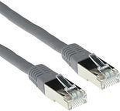 Patchkabel ACT grau LSZH SFTP CAT6 15 Meter mit RJ45 Stecker. cat6 s/ftp