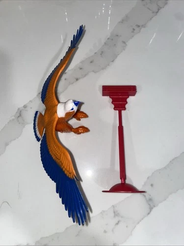 He-Man MotU Zoar with Perch & Base, Original Vintage 1983 Mattel, Eagle