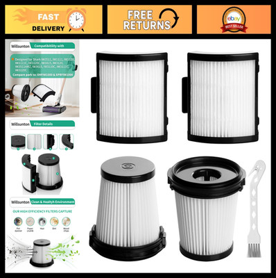 4 Pack HEPA Filters for Shark Detect Pro Cordless Vacuum Cleaner - Auto-Empty, 2