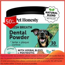 Pet Honesty Fresh Breath Dental Powder Mint Flavor for Dogs - 5.29oz