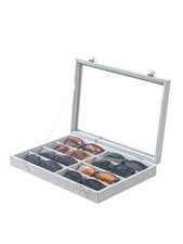 Velvet Jewelry Sunglasses Organizer Tray Storage Holder Case for Desk Selling