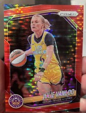 2025 Panini Prizm WNBA - Julie Vanloo #132 Red Pulsar Prizm 298/299
