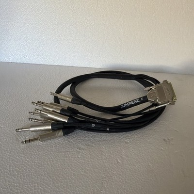 JUMPERZ DB25 to Male TRS 5 Ft  8 Channel Snake