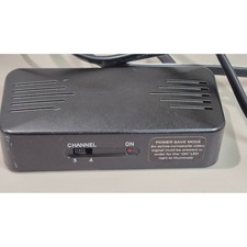 RF Modulator 6203 Composite RCA to Coaxial RF Converter Channel 3 4 Switch Black