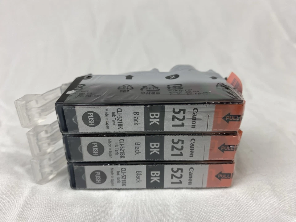 Cartucho de tinta Canon CLI-521BK x3 negro Foto 2 de 4