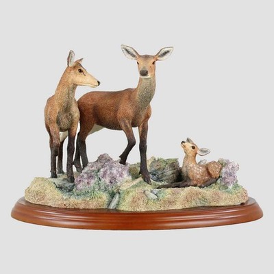 Rothind, Anhänger und Kalb Bordüre Fine Arts Hirsch