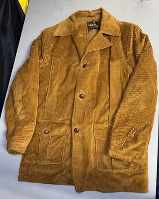 Campus Outerwear Corduroy Men s Size 42 fleece lined coat Long 1970 s