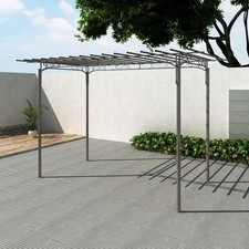 Pavillon Stahl 215cm Gartenpavillon Überdachung Pergola Rosenpavillon vidaXL