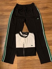 Image of Lacoste Tracksuit Set – Size XXL – Black/White – Full Zip – New with Tags