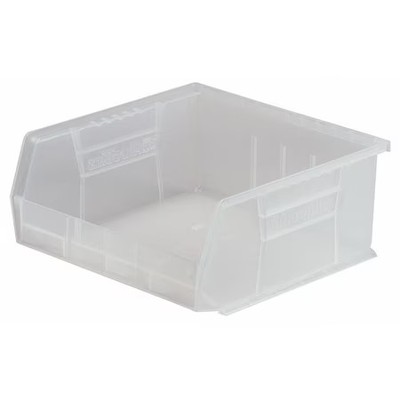 Akro-Mils 30250Sclar Hang & Stack Storage Bin, Plastic, Clear, 7 In H, 16 1/2