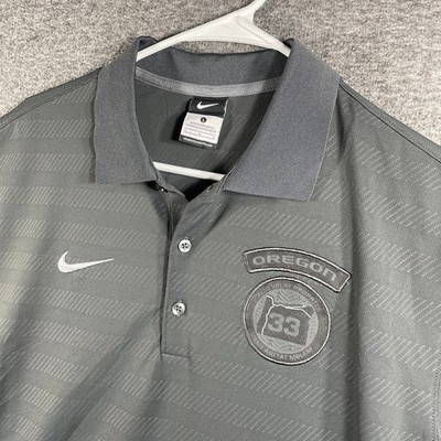 Nike Polo Shirt Mens Large Alis Volat Propriis Mens Agitat Molem Black Oregon