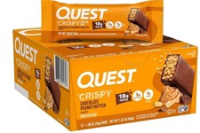 Quest Nutrition Crispy Chocolate Peanut Butter Hero Protein Bar, 12 Count
