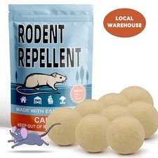 Indoor Rat and Mice Repellent with Peppermint, 8-Pack 