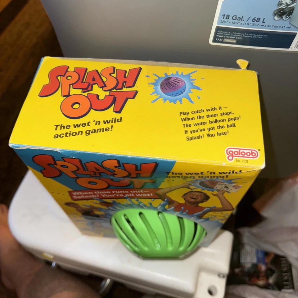 Splash Out Water Balloon Game 1994 Galoob Complete With Box NO BALLOONS SEE PICS - Изображение 2 из 3