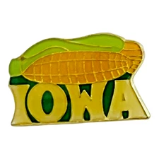 Vintage Iowa Corn Lapel Pin Travel Souvenir Gift