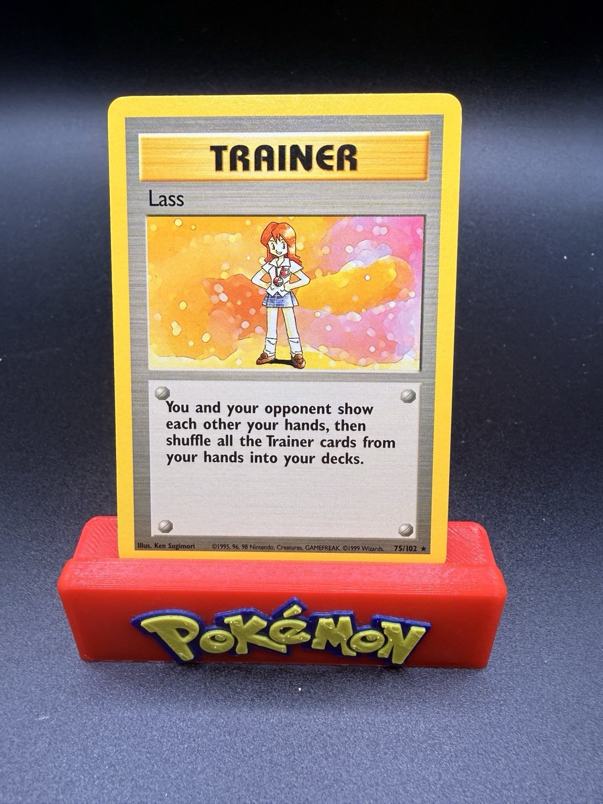 Lass - 75/102 - Base Set Unlimited Rare Trainer Pokemon TCG 1999 - NM Near Mint