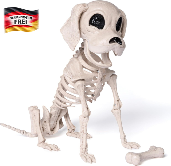 Joyin Halloween Hund Skelett GanzköRper Posable Gelenke Skelett Welpe, Sitzendes-image