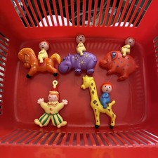 VTG Stahlwood Crib Mobile Circus Figures Lot 5 mobile replacements
