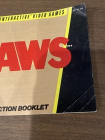 JAWS ORIGINAL INSTRUCTION MANUAL GAME BOOK NINTENDO NES HQ