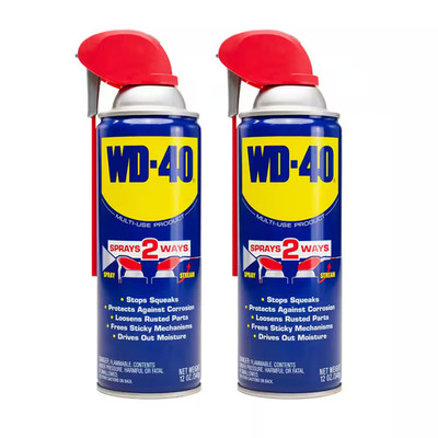 12 Oz. Classic Formula, Multi-Purpose Lubricant Spray with Smart Straw (2-Pack)
