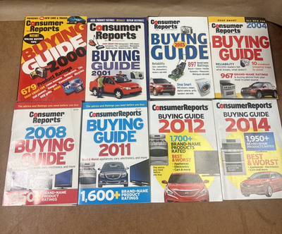 #ad Consumer Reports Buying Guides 2000 2014 8 Issues $13.99
