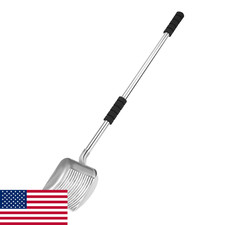 LYCC Metal Cat Litter Scoop - 32" Deep Stainless Steel Shovel - Removable