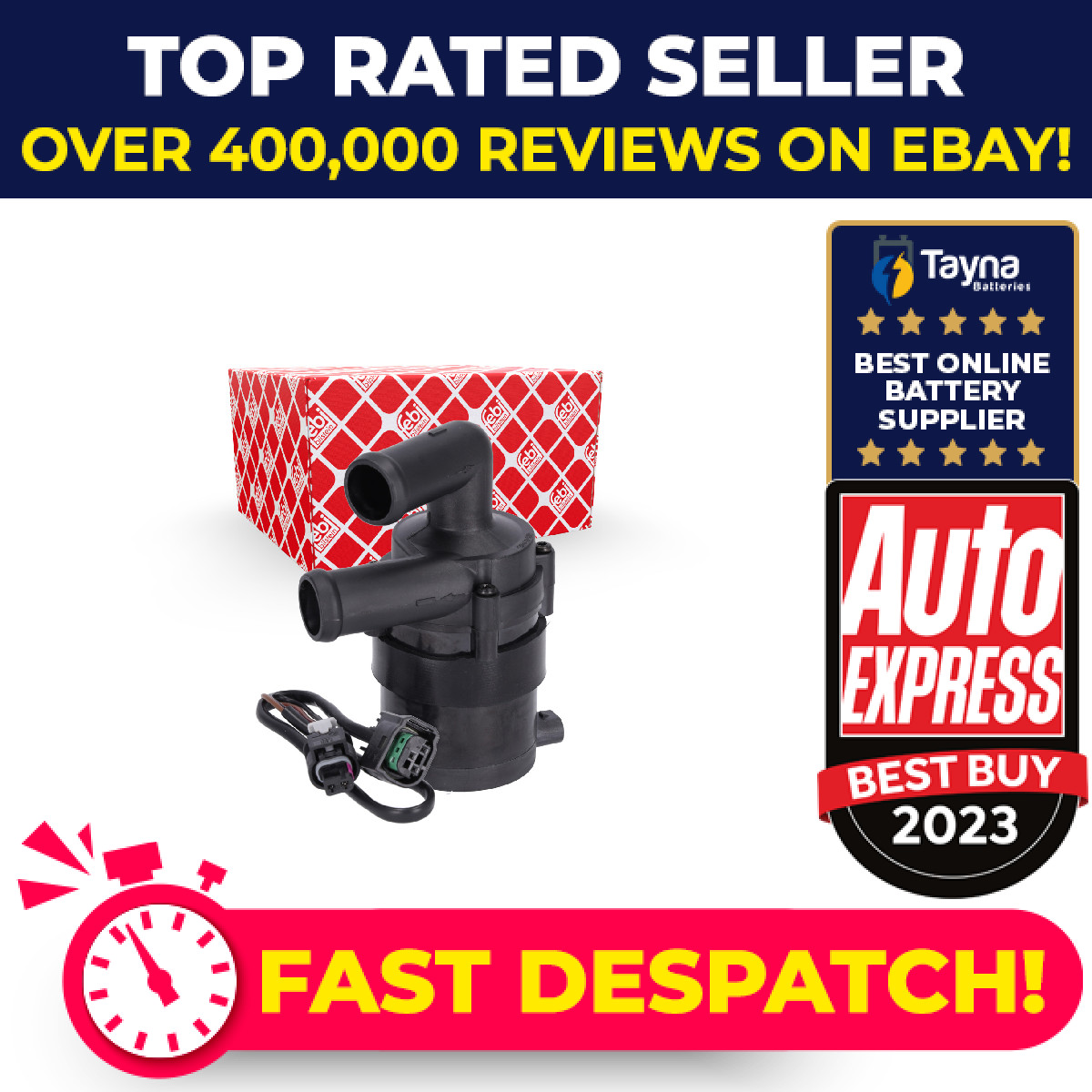 Water Pump for Parking Heater fits SKODA SUPERB Mk2 08 to 15 Auxiliary 1K0965561