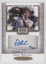 2021 Sage Premier Draft Auto Gold 8/100 Dax Milne #A137 Auto 0l1