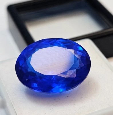 Amazing Blue Sapphire Oval Cut  16-17 Ct EGL Certified Natural Loose Gemstone