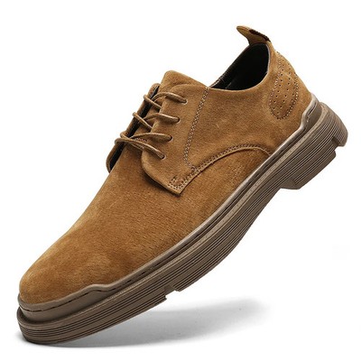 Fashion Men's Casual Shoes Genuine Leather Breathable Moccasin Dress Shoes 