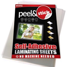Pack Of 50 Self Adhesive Clear Laminating Sheets 9 X 12 Inches 4 Mil