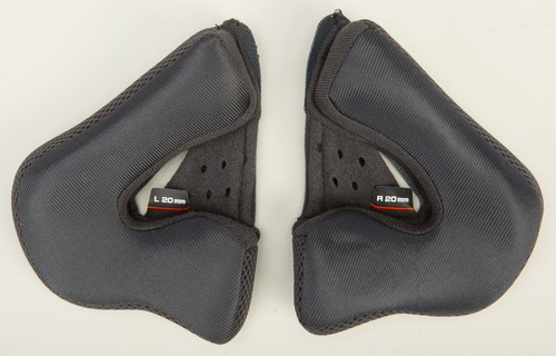 G-Max Cheek Pads for GM-54/S Helmets - 3X - 20mm Motorcycle ATV/UTV G054015 - Foto 1 di 3