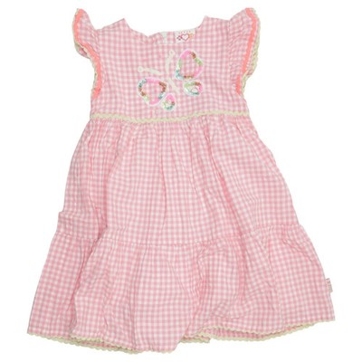 Jette by Staccato, Kleid, Größe: 92/98, Pink/Weiß, Baumwolle, Karo, Mädchen #xBa