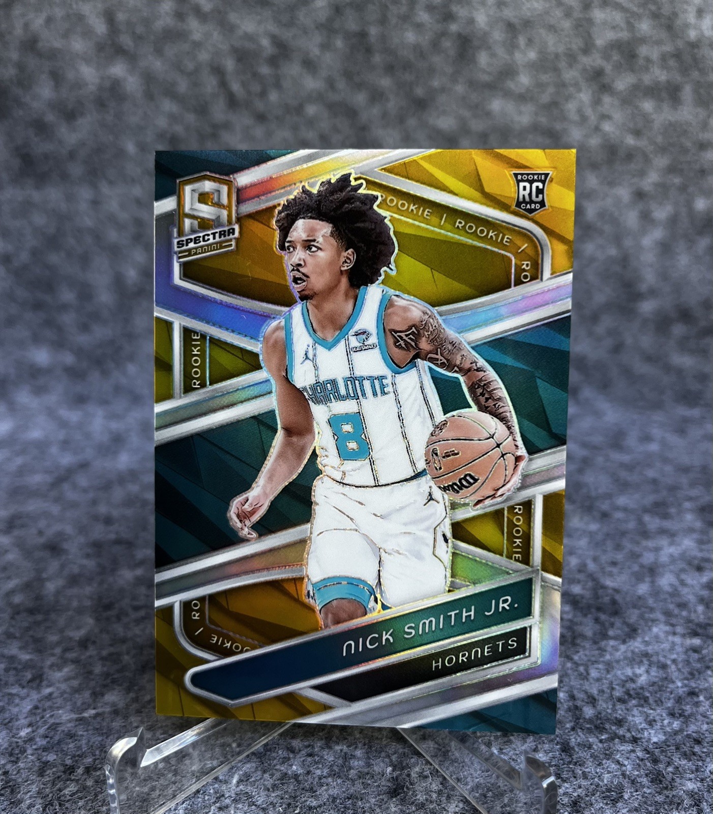 Nick Smith Jr. 2023-24 Panini Spectra Basketball Gold 08/10 *Jersey Number* #141