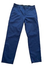 NIKE DryFit Pants Slacks Golfing Travel Comfort Lightweight Classic Navy Sz 34