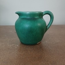 Vintage Devonmoor Pottery Miniature & Decorative, Green Jug, 6cm Tall