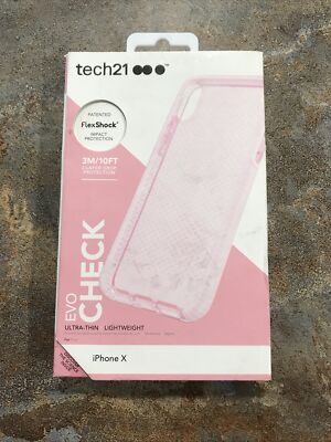 tech21 Evo Check Case For Apple iPhone X/Xs FlexShock Screen Protector  Film!!