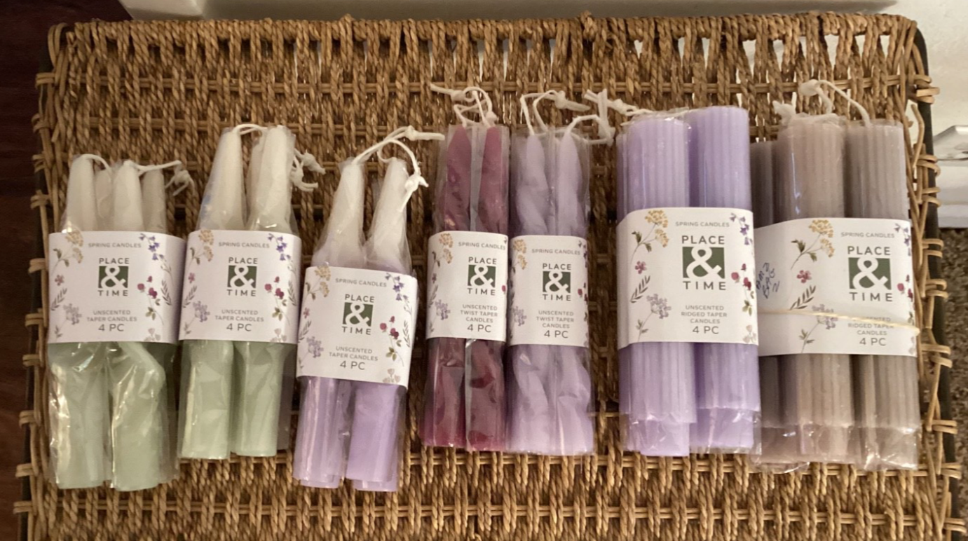 NEW Place & Time Unscented Candles Collection - Taper, Ridge, Twist Styles  -image