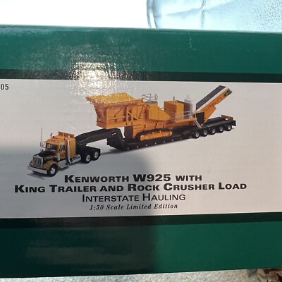 Kenworth W925 With King Trailer And Rock Crusher Load - CORGI